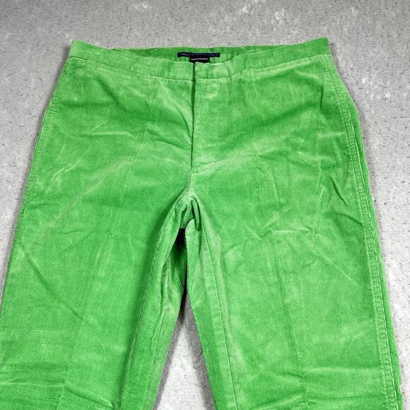 Ralph Lauren Sport Pants Womens Size 4 Green Stretch Corduroy Straight Pants - Picture 2 of 12